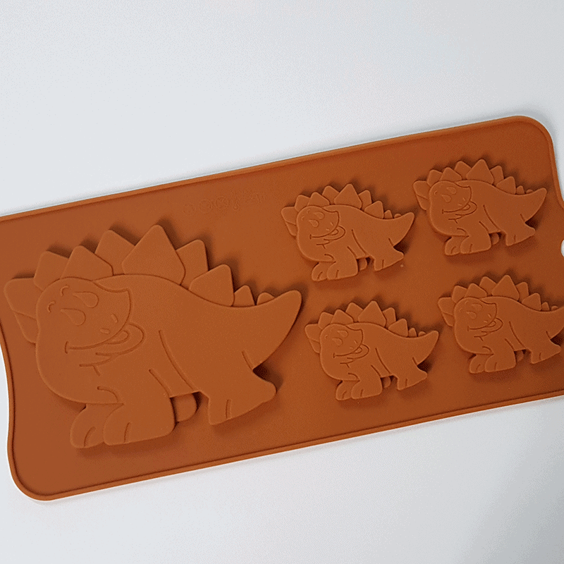 Moule silicone 5 dinosaures Moule silicone 5 dinosaures