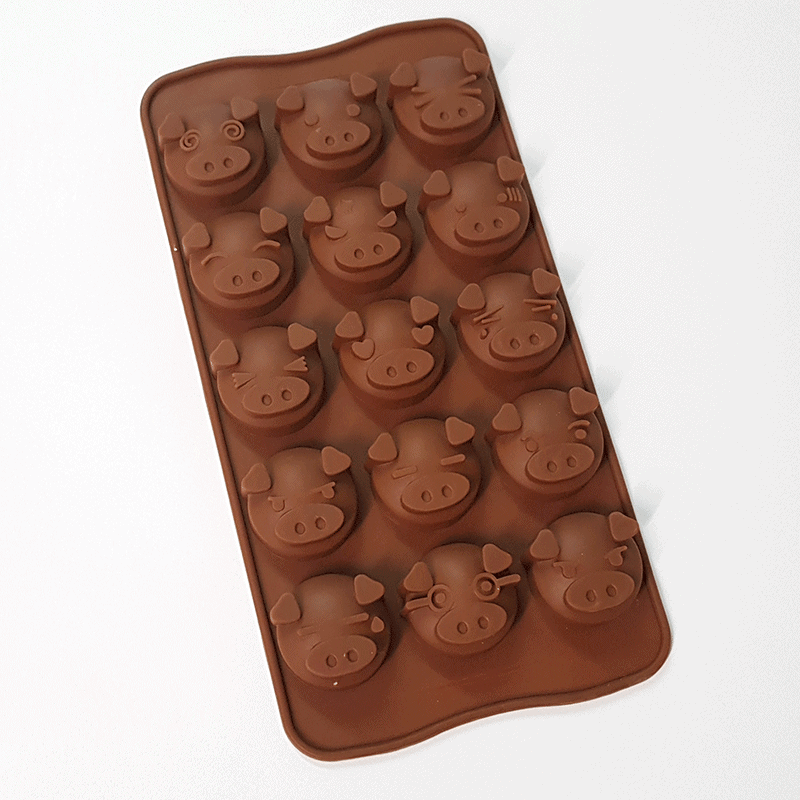 Moule silicone 15 funny pigs Moule silicone 15 funny pigs